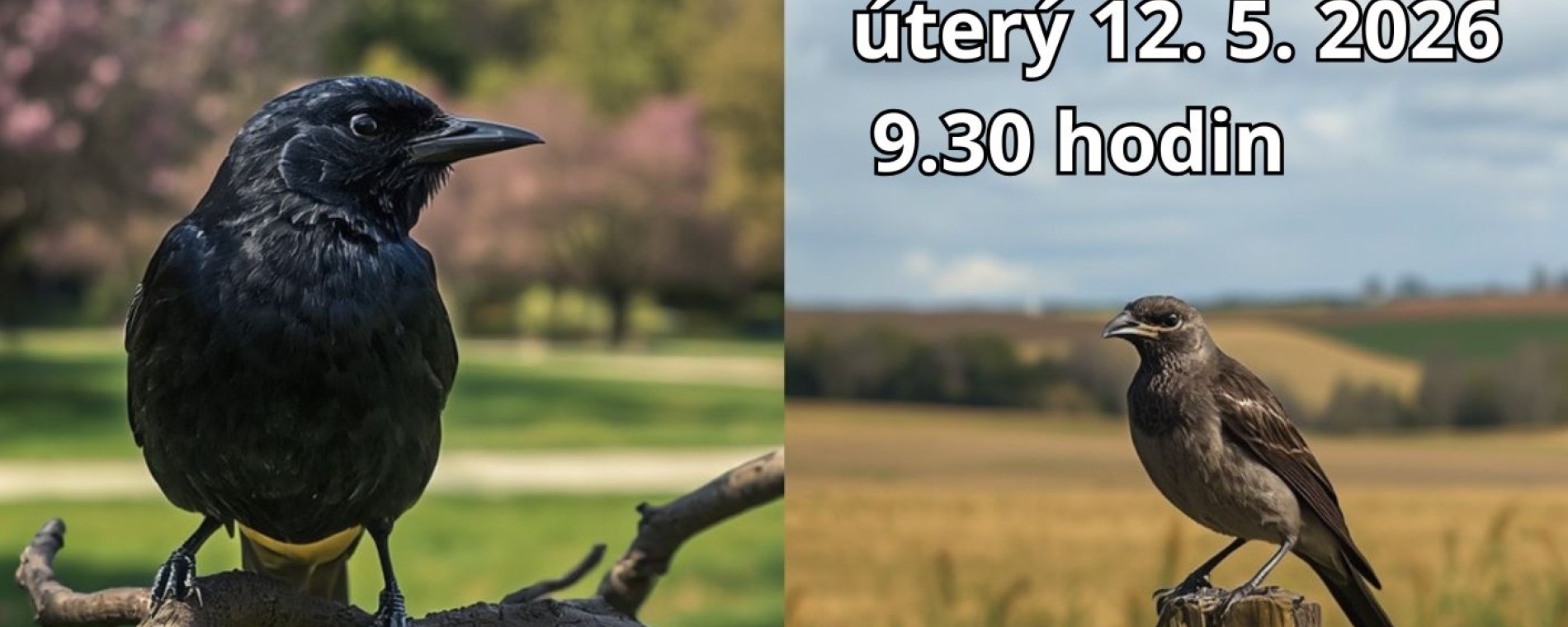 Ptáci ve městě a v zemědělské krajině